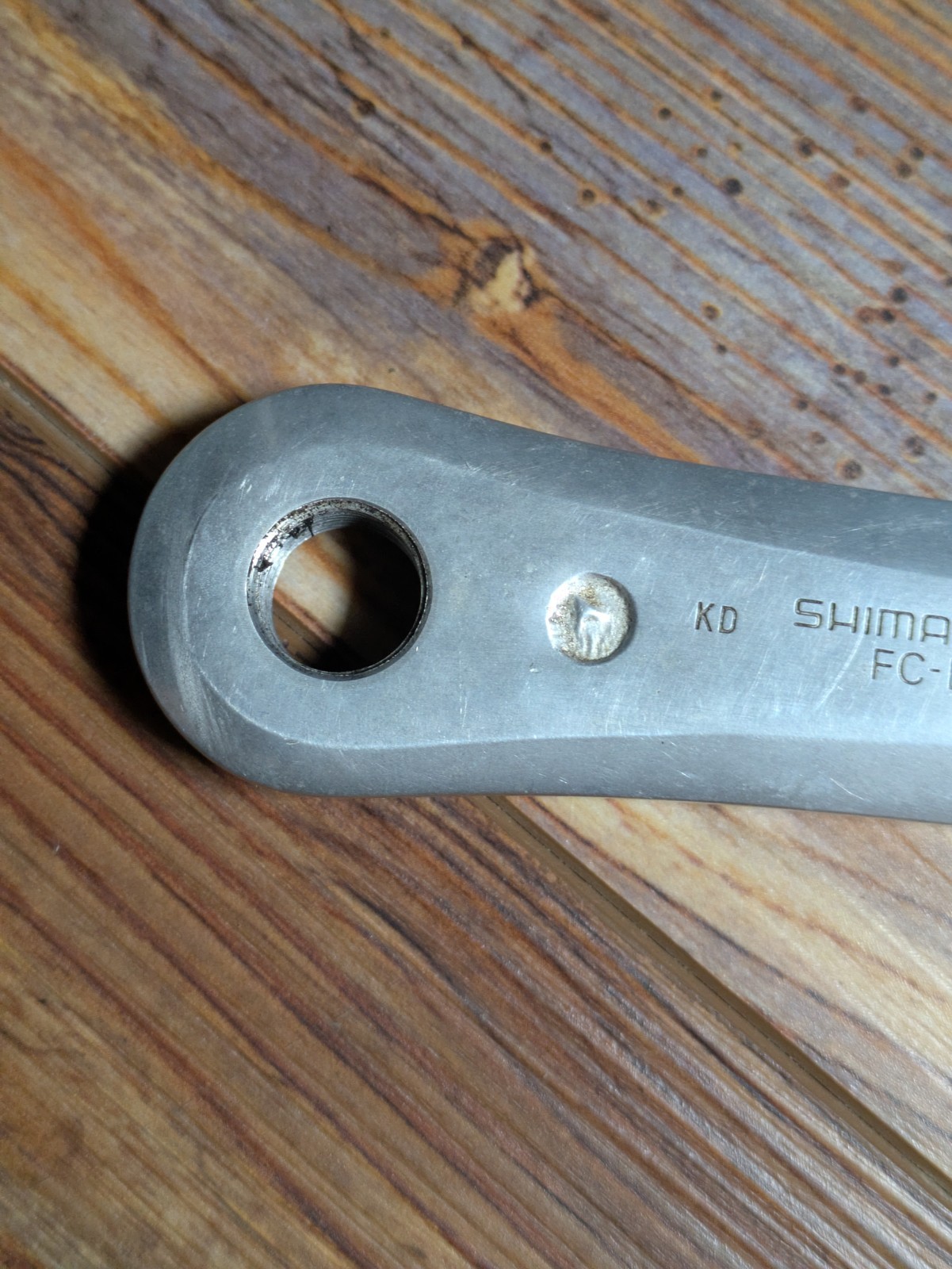 Vintage Shimano FC-B124 Crank BCD 175 Silver 5-Arm