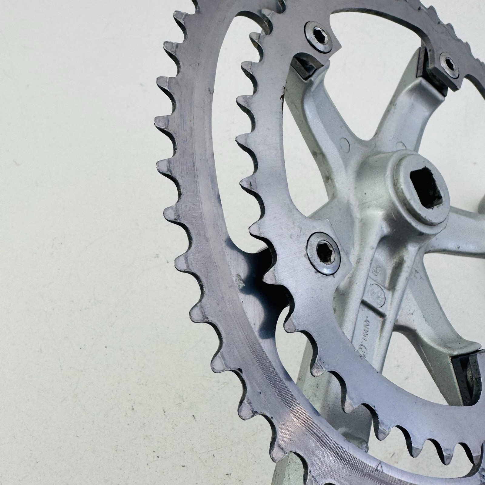 Vintage Sakae EDGE Double Crankset 170mm 52/42T Square Taper Road Bike Japan A83