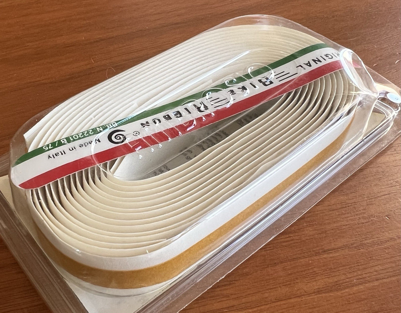 NEW/NOS Vintage Ambrosio Bike Ribbon Handlebar Tape – White