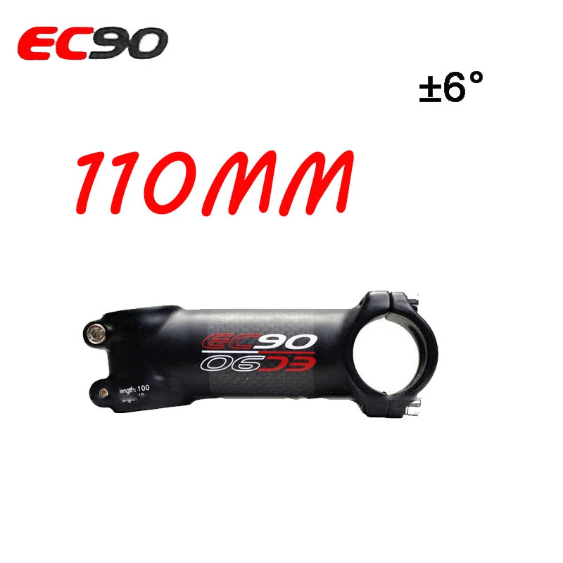 Carbon Fiber 31.8mm MTB Road Bicycle Stem 6/17 Degrees 60-120mm Handlebar Stems