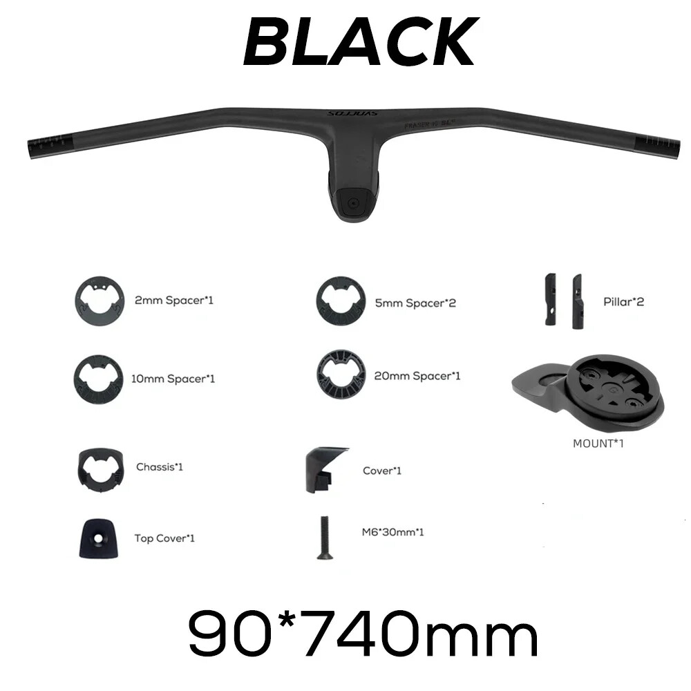 -20 Degrees Carbon Fibre Integrated Cockpit MTB Handlebar 740mm Bike Accessories