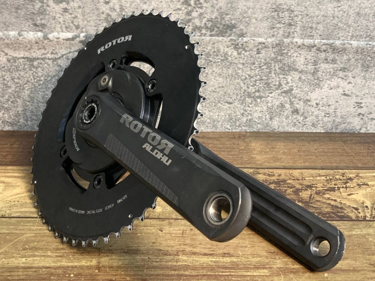 ROTOR ALDHU INSPIDER Power Meter Crankset ROAD24 52/36T Crank Length 6.69 in