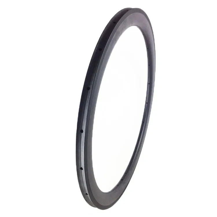 2 Pc 700c 60mm Depth 28mm Width Road Carbon Bike Rim Tubular V/Disc Brake Wheels