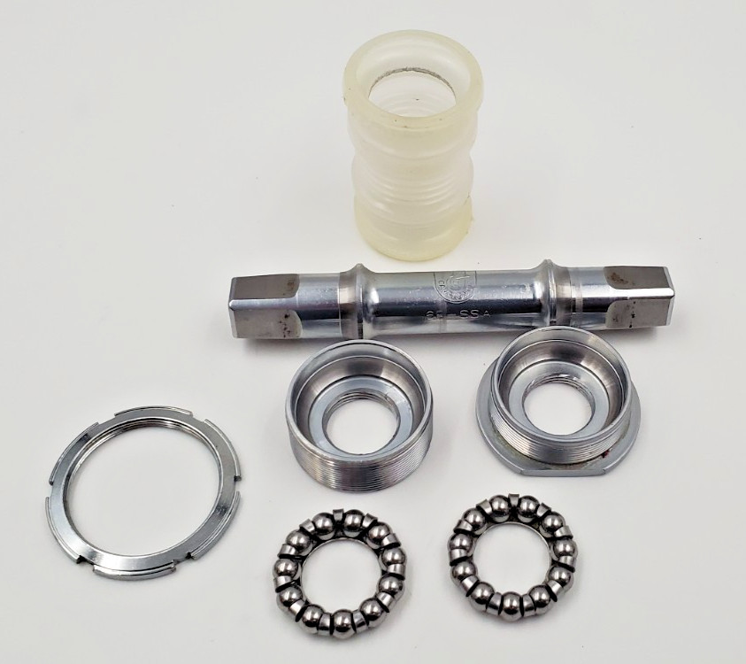 Vintage Campagnolo Croce D’Aune Bottom Bracket English 1.370 x 24 TPI 111mm Axle