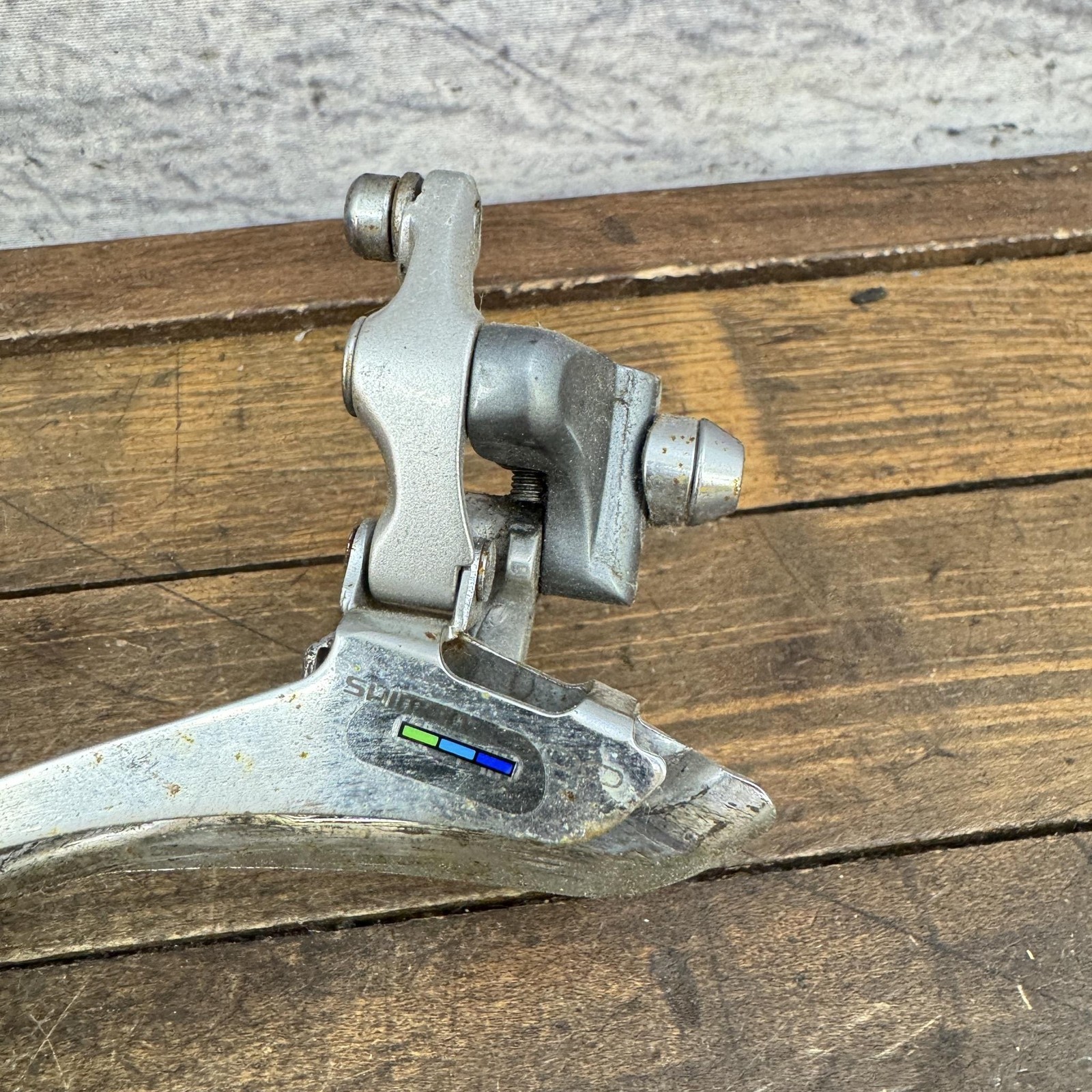 Vintage Shimano 600 FD-6401 Front Derailleur Braze-On Double 8s Bottom Pull Road
