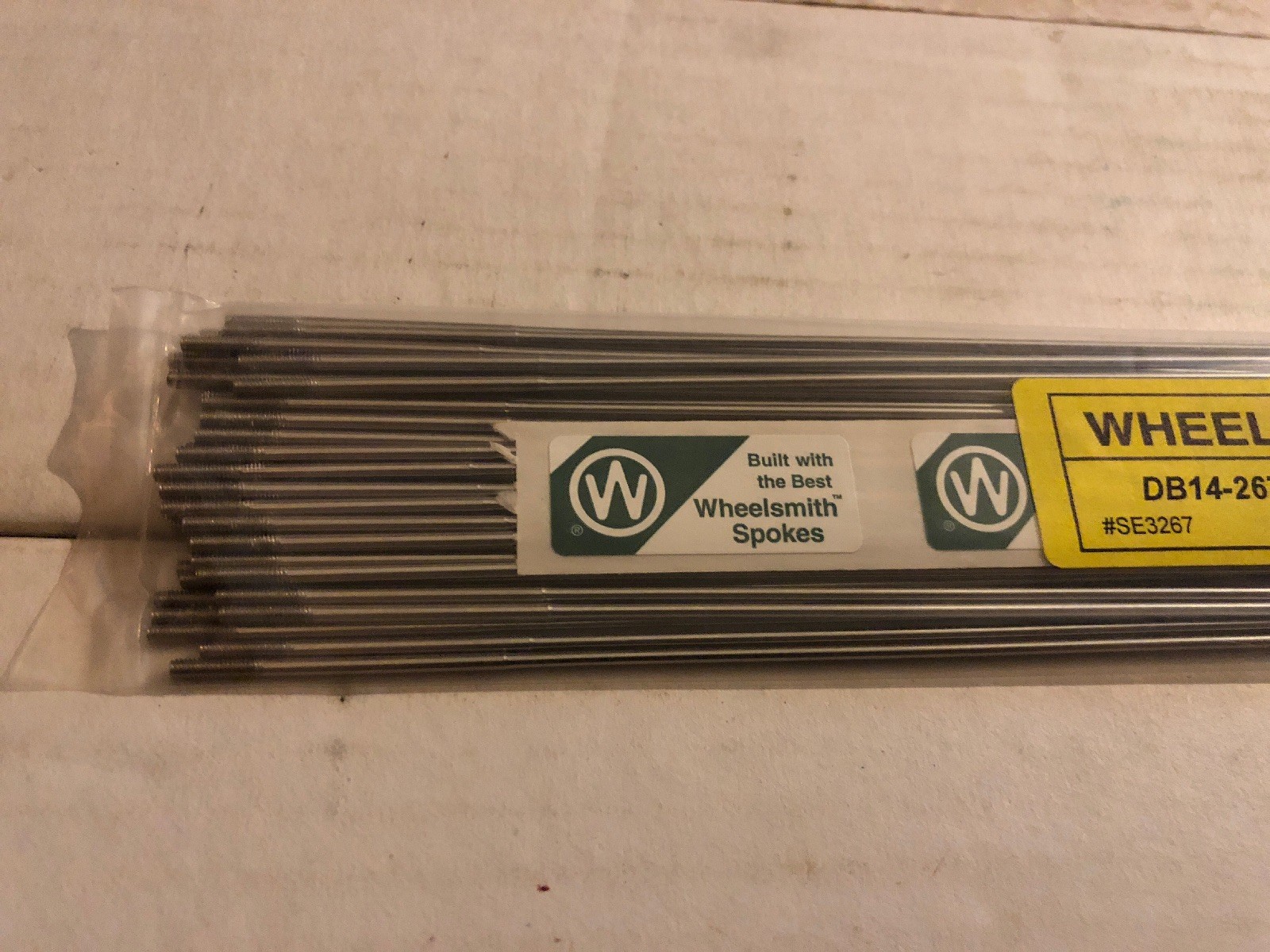 Wheelsmith DB14 267mm Silver Double Butted Spokes Bag of 50