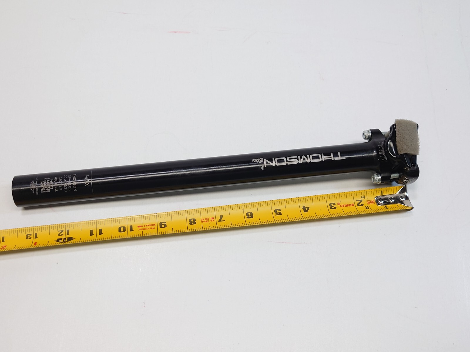 Thomson Elite Bike Bicycle Seatpost Zero Offset 27.0 x 330mm Black