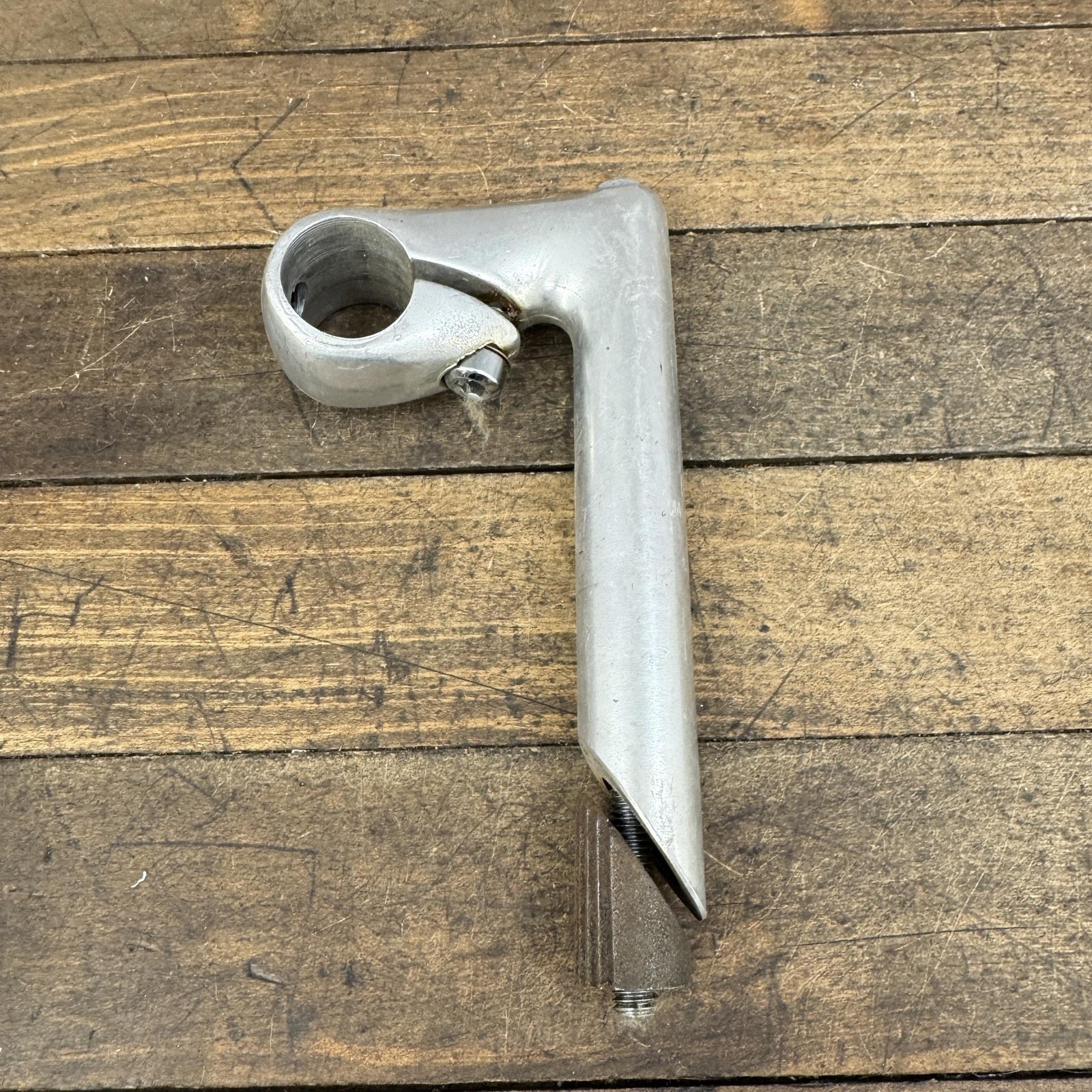 Vintage Miyata Quill Stem 60mm 25.4 Clamp 22.2 Japan Silver M Logo Alloy 80s