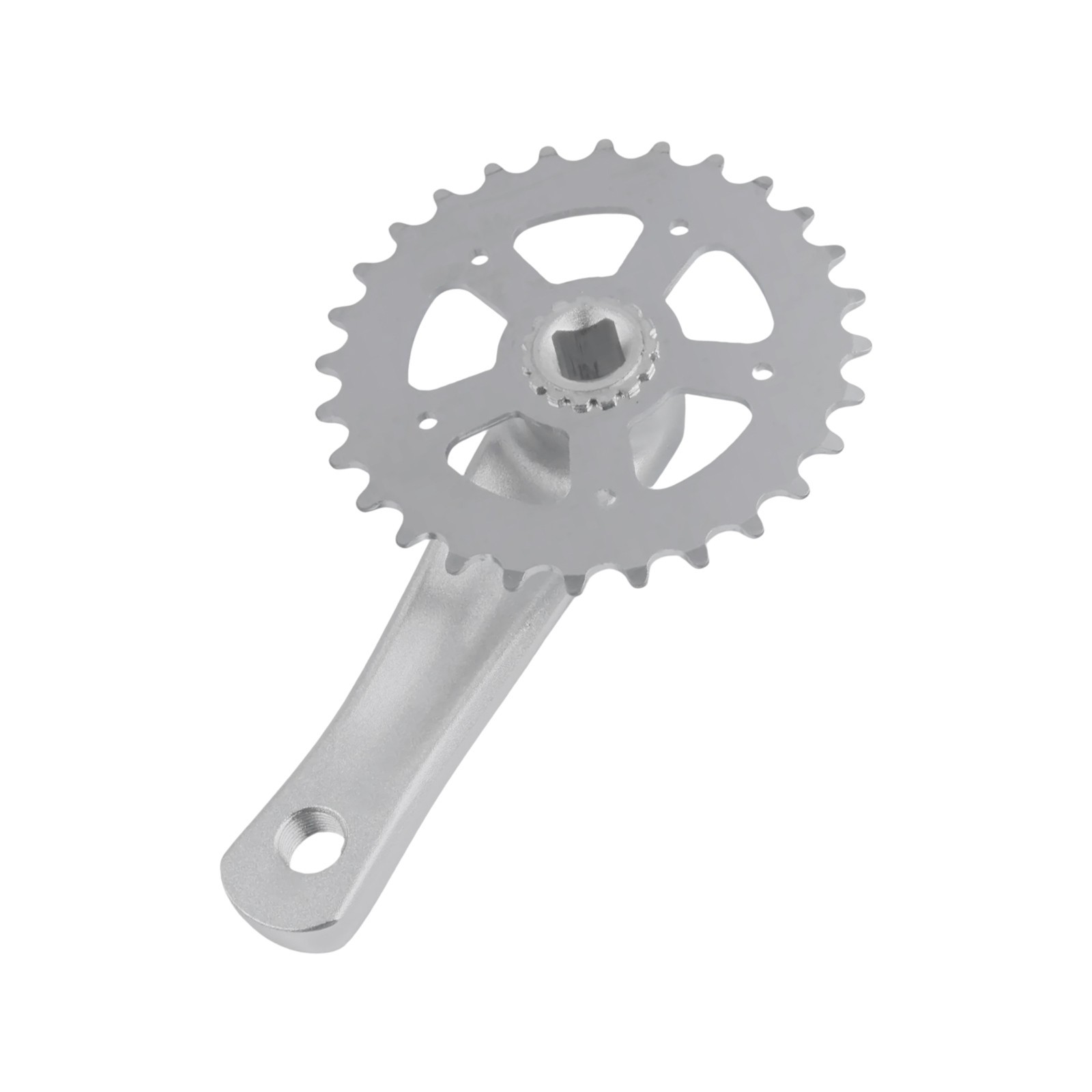 28T Lightweight Bike Crankset for Children with 114mm Size and Aluminum Build