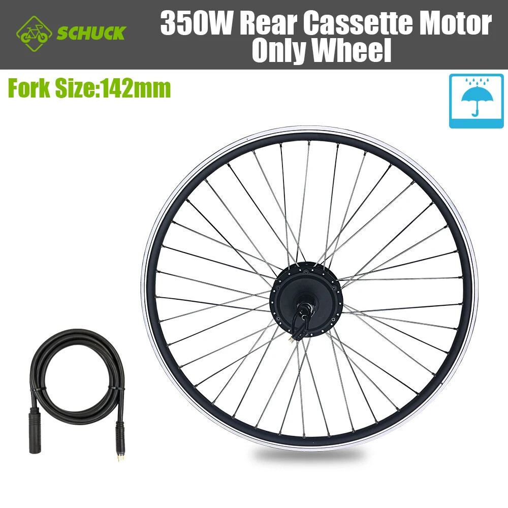 350W E-bike Front Rear Rotate/Cassette Drive Motor Waterproof Conversion Kit