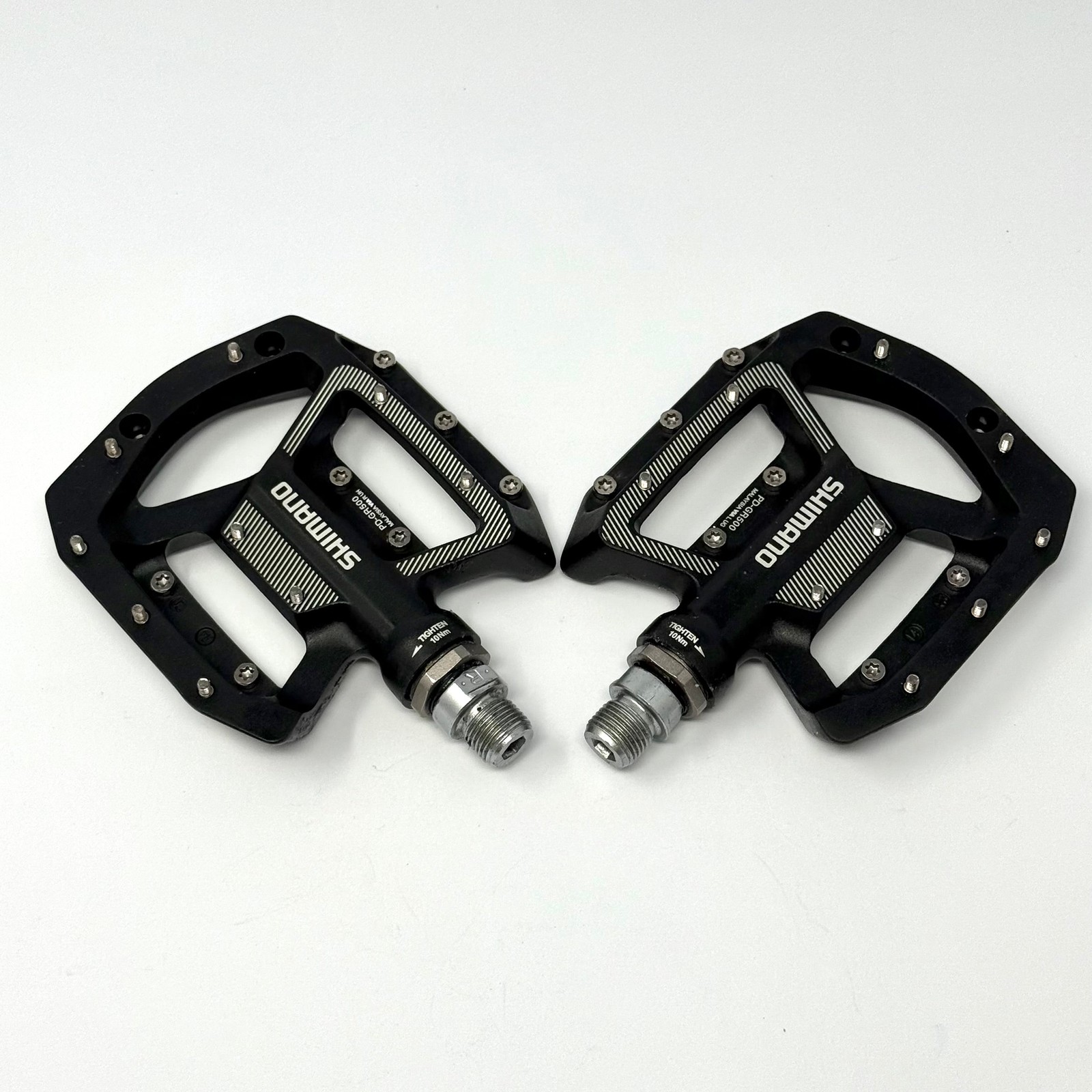 Shimano PD-GR500 Flat Platform MTB Pedals Black EPDGR500L 9/16 in