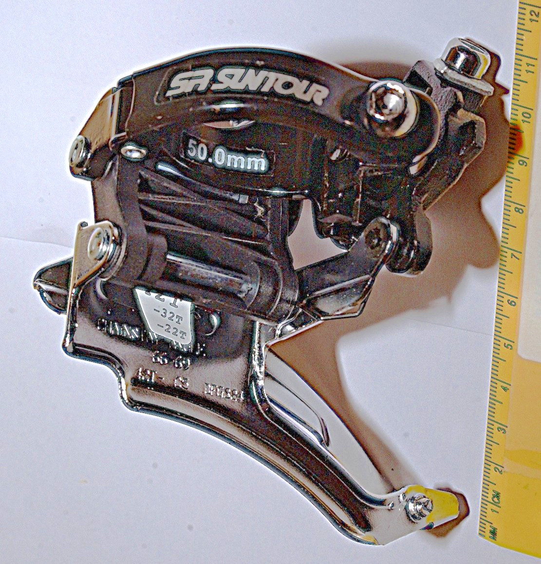 SR Suntour Triple Front Derailleur 34.9mm 42/32/22T Dual Pull Model 42T-C5DFG324