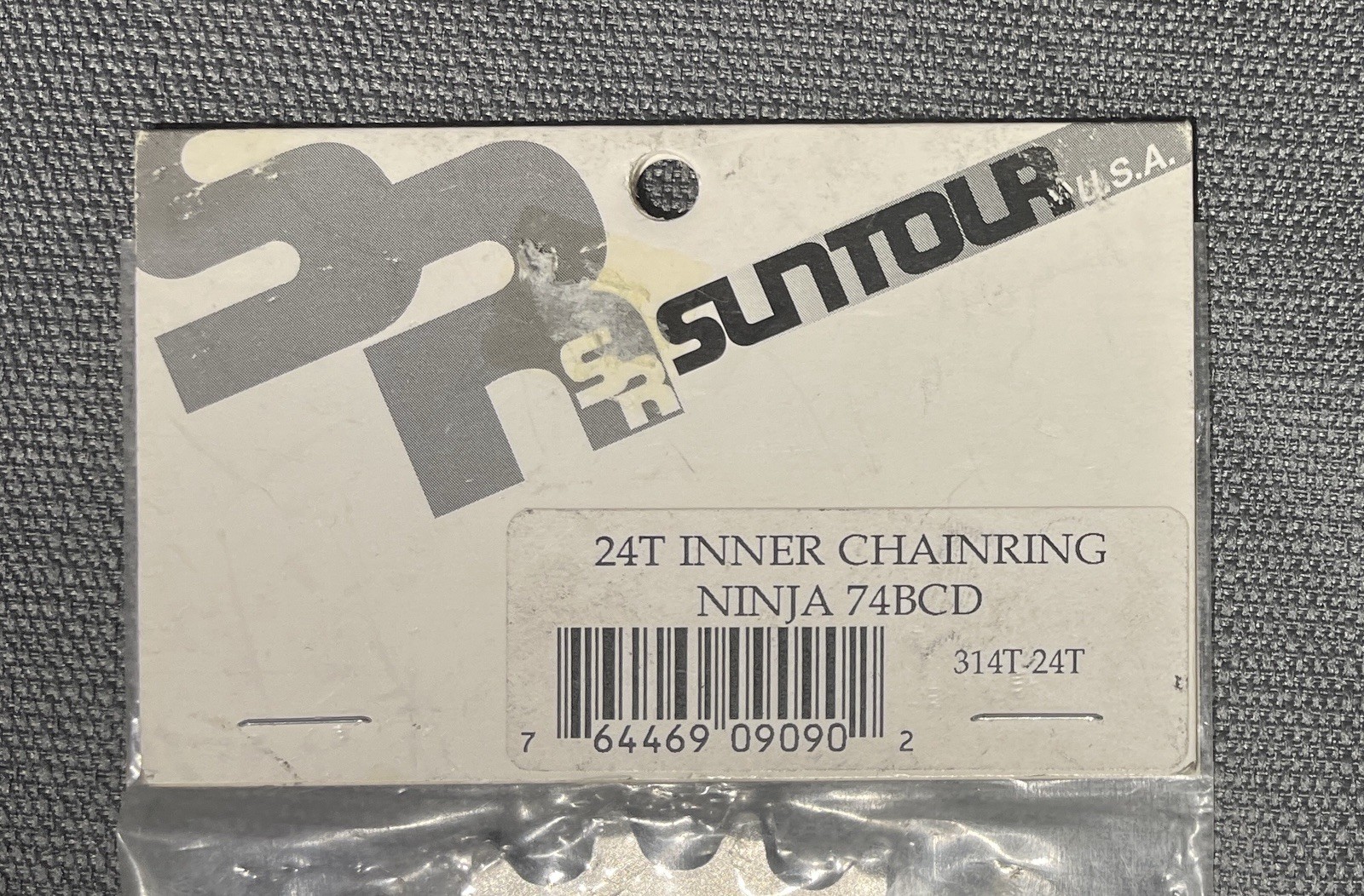 New SR Suntour Sakae Ninja Inner Chainring 24t 5-Bolt 74mm BCD Silver