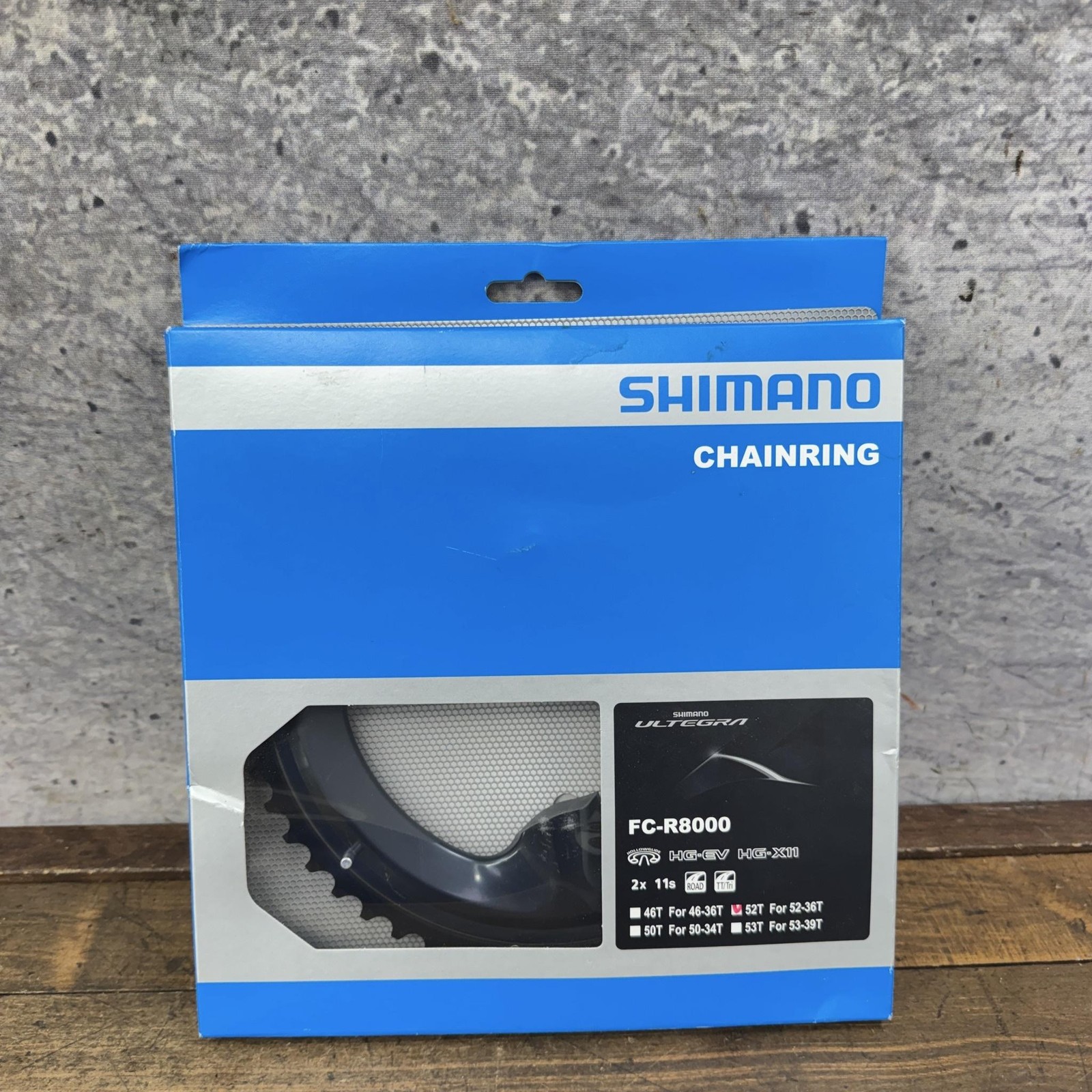 Shimano Ultegra 52T Chainring FC-R8000 110 BCD Gray 11s Road Asymmetric 52 Tooth