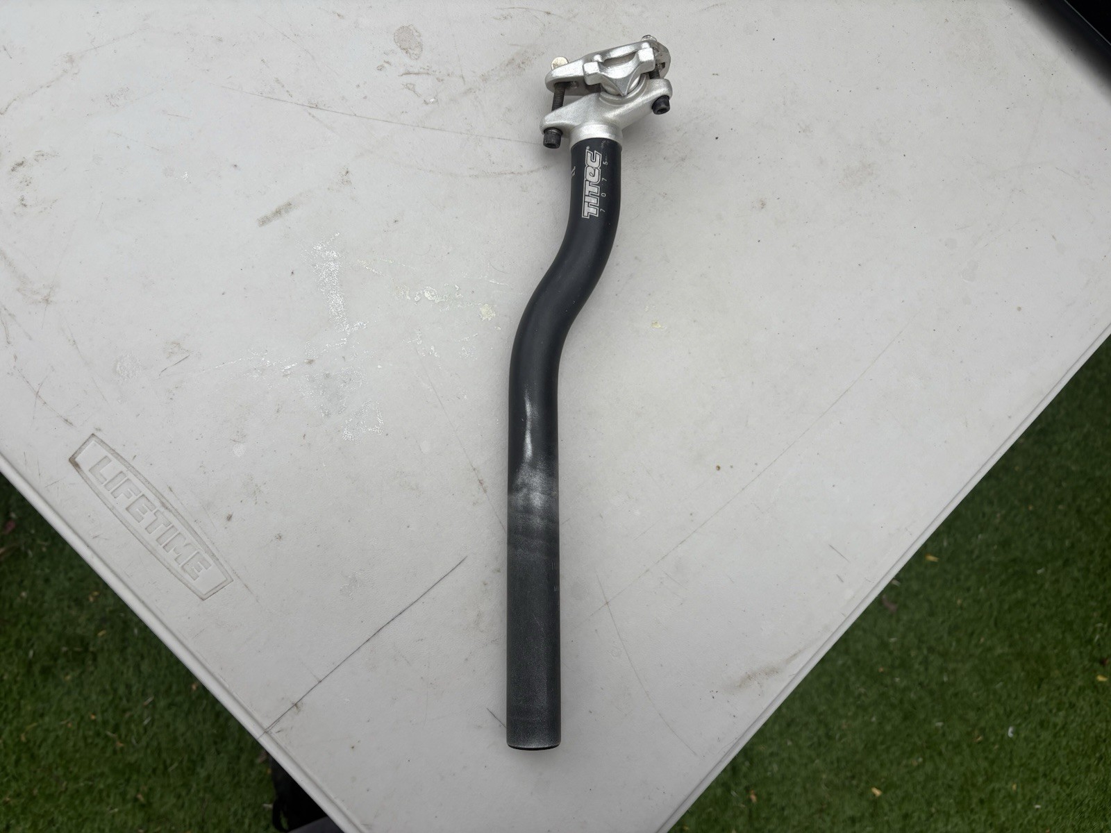 Seat post 27.2mm TITEC S-bend LAYBACK 7075 Saddle seatpost pillar bike part