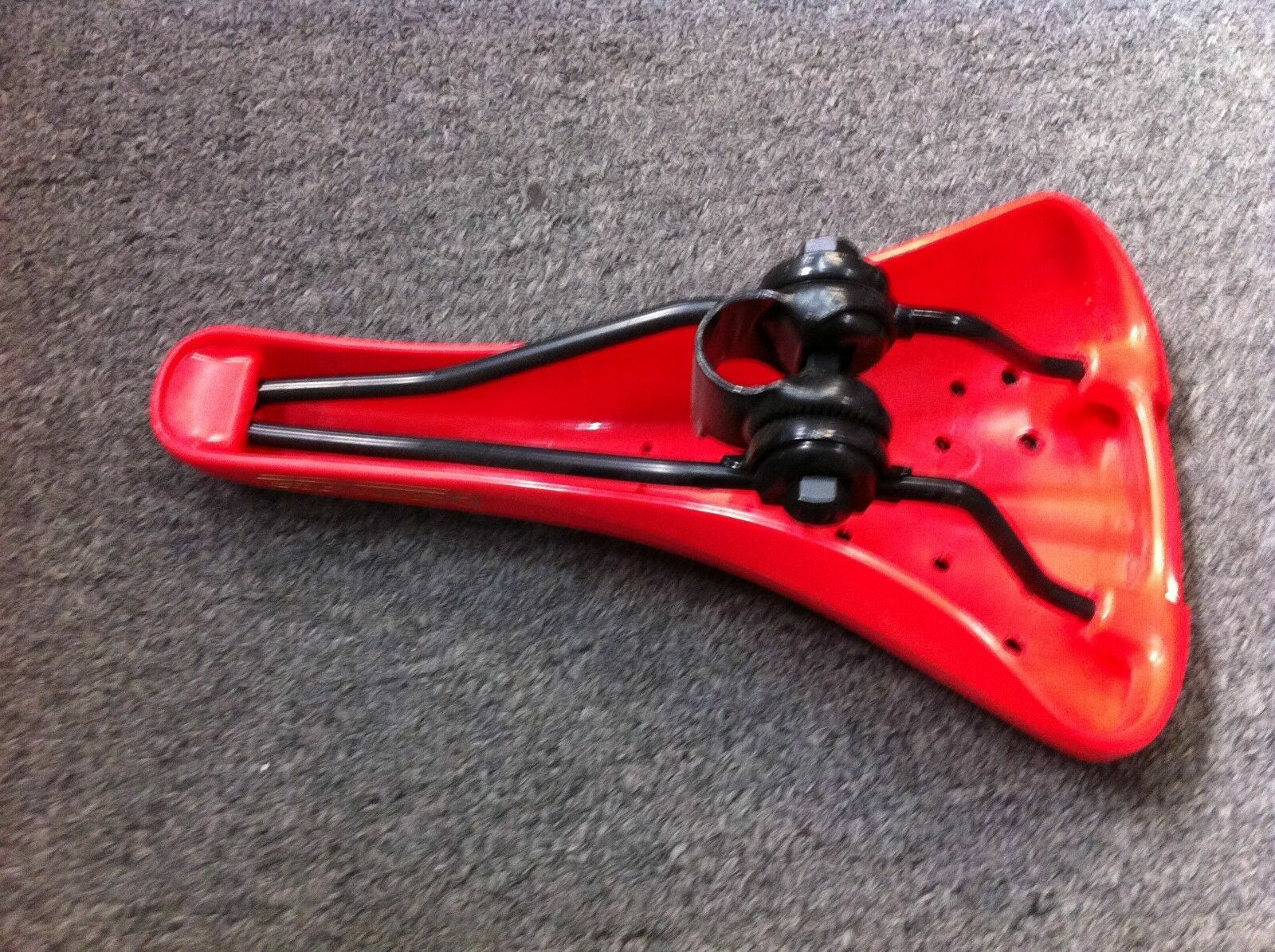 BLUE Old School BMX Bike Seat Hard Shell Viscount Dominator with Grips New