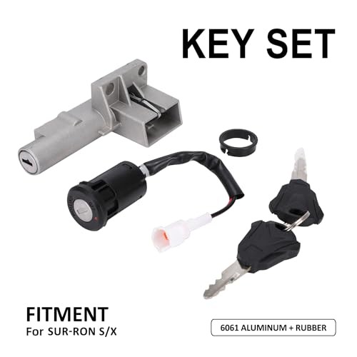 Motorcycle Ignition Key Switch Set for Surron Sur Ron Light Bee X/S Electric