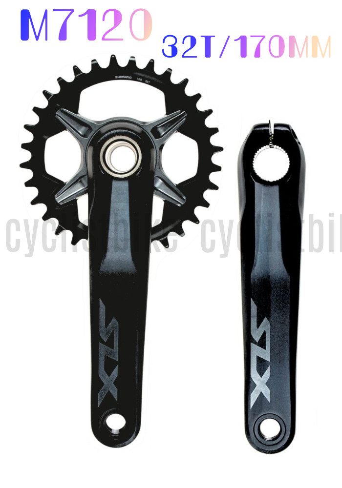(32T 170mm) Shimano SLX FC-M7120 Hollowtech II 1x12speed MTB Crankset without BB