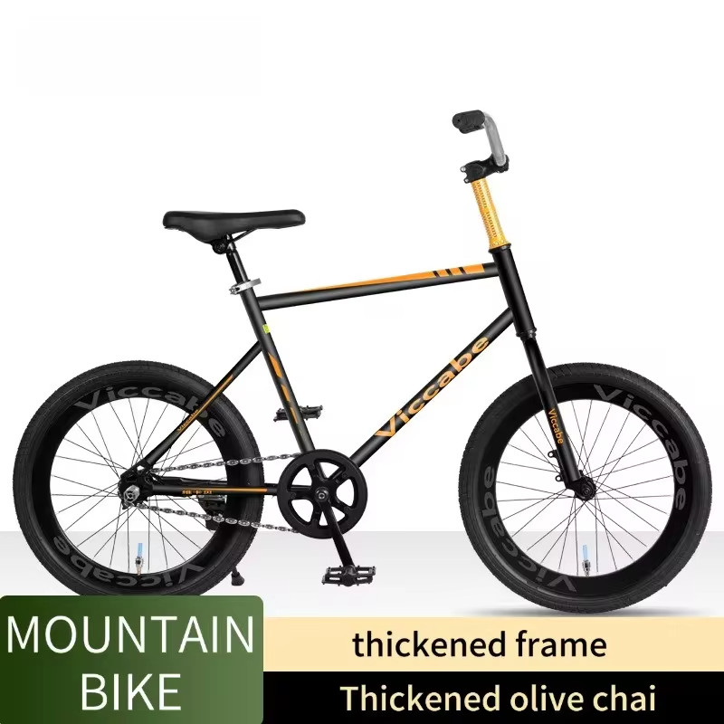Bicycle revamped with upturned Olive chain, 20 inch double disc brake