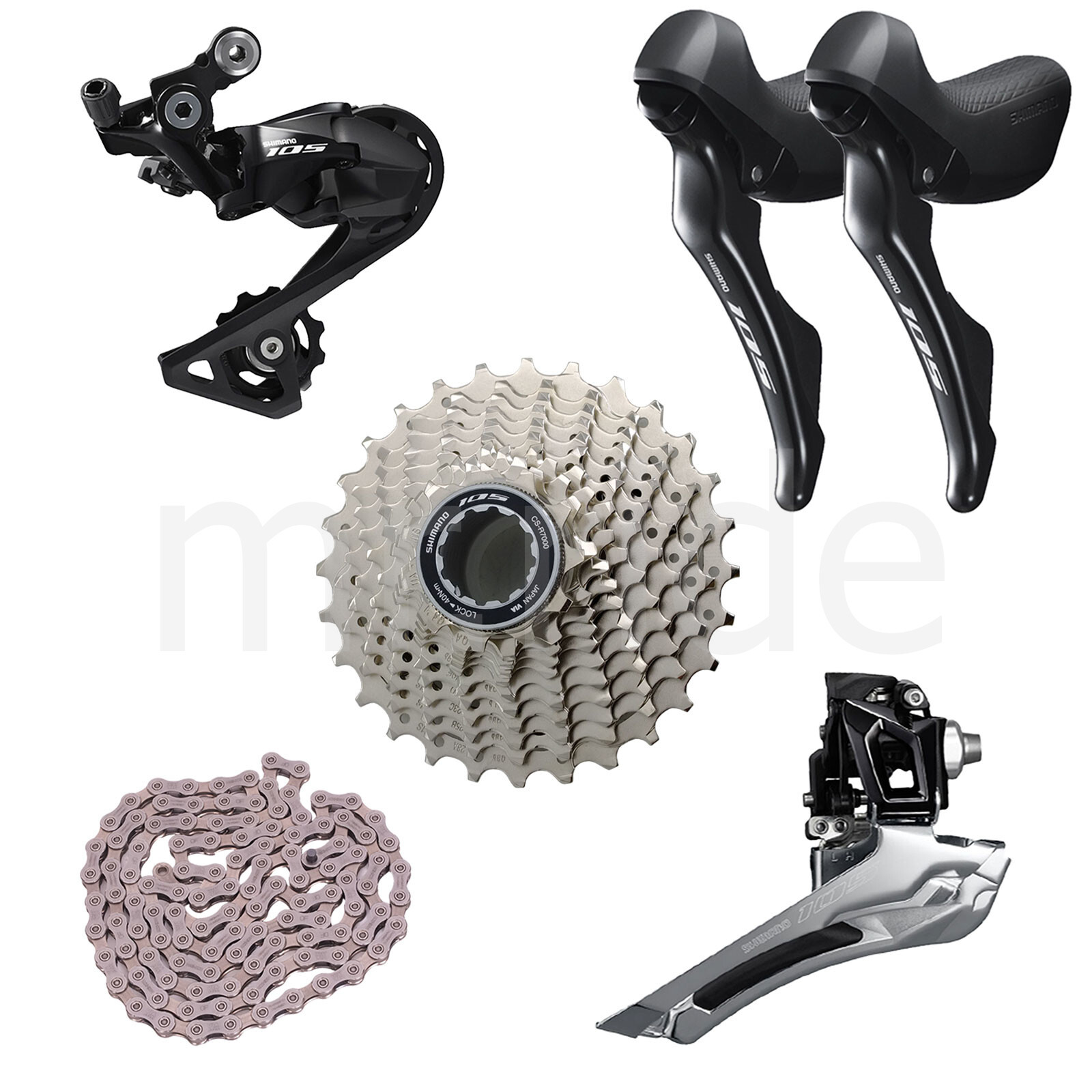 SHIMANO 105 R7000 2×11 Speed Groupset 5pcs Shifter,Chain,Derailleur F+R 11-28T
