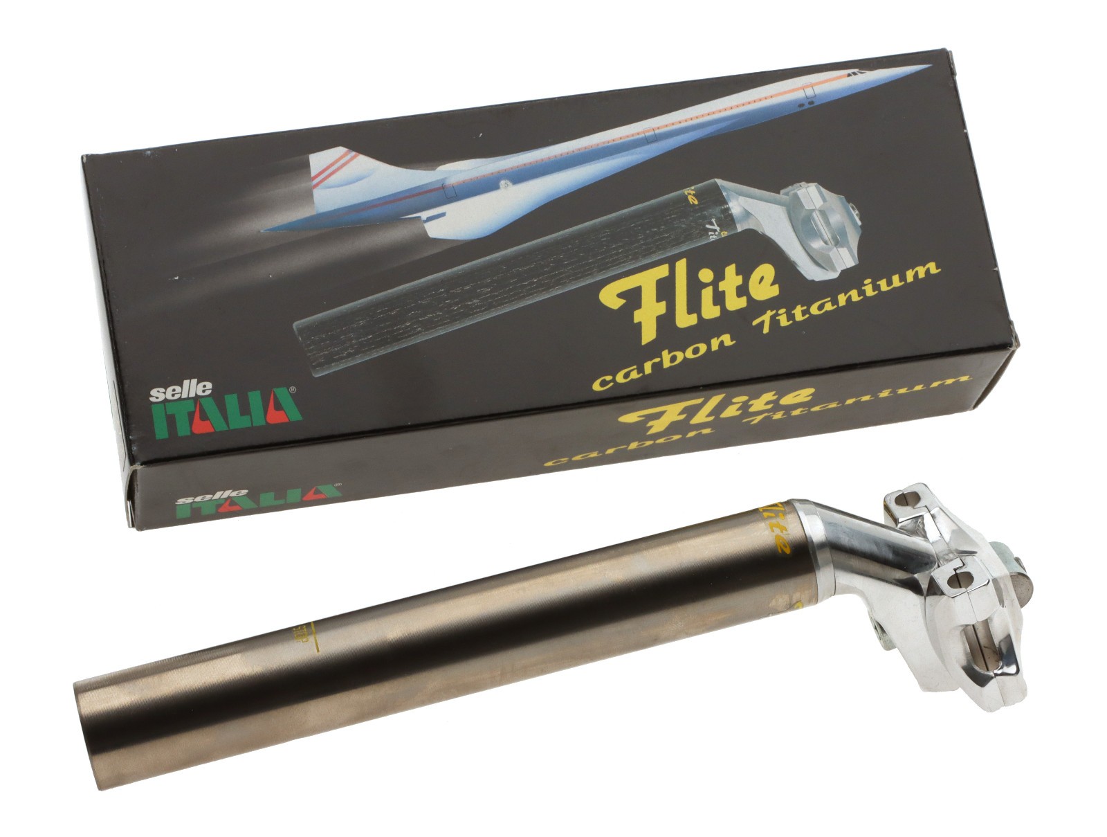 Selle Italia Flite Titanium Seatpost 27.2mm 220mm Silver NEW NOS RARE