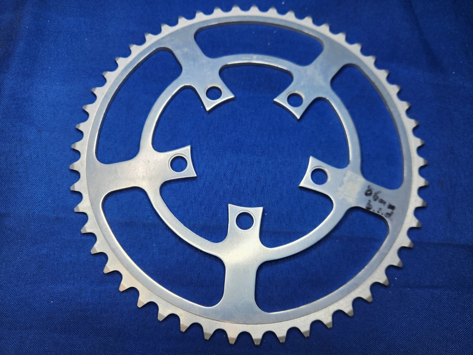 NOS Vintage Road Bike Alloy Chainring 51t 52mm Silver 5 Bolt