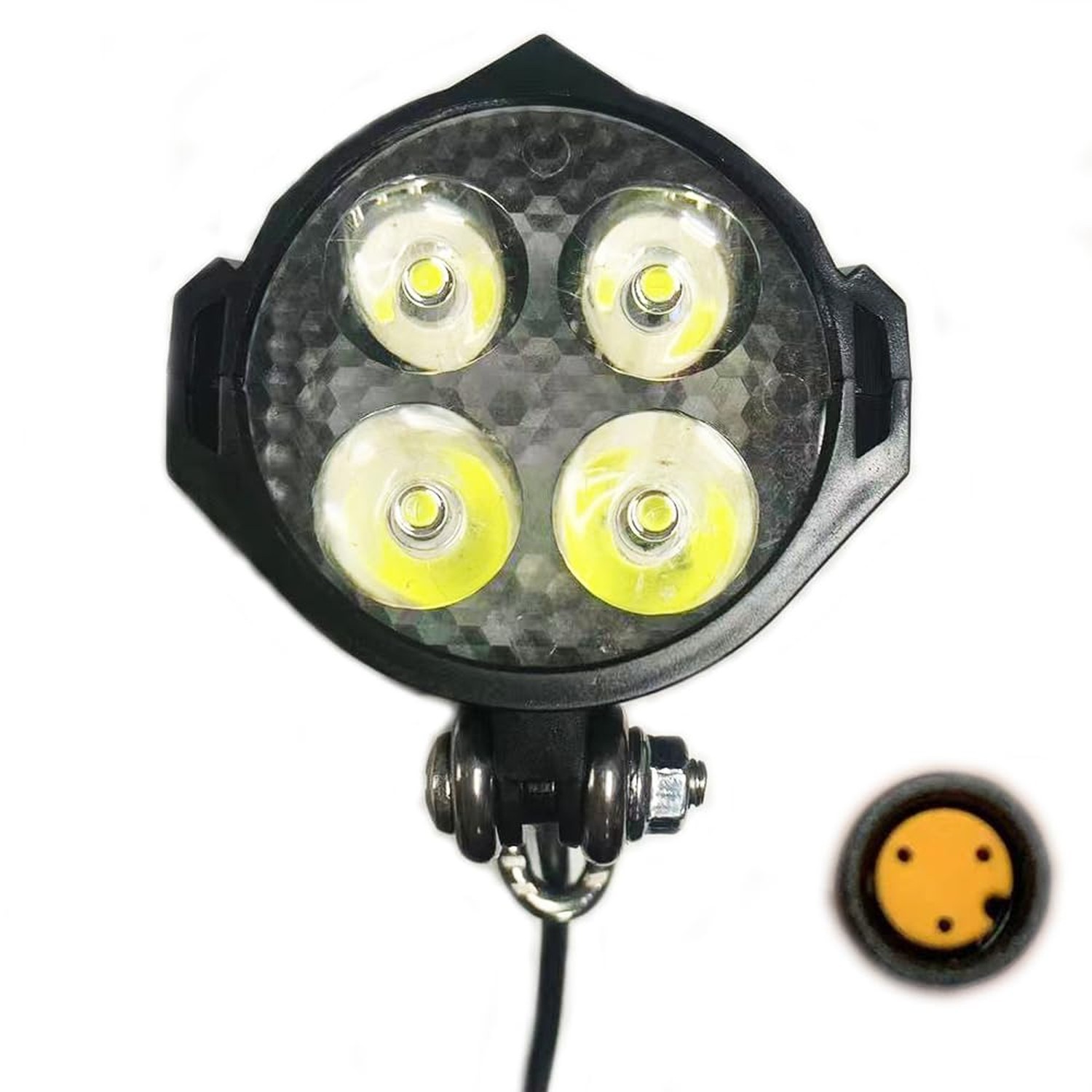 Ebike Headlight 36V-48V Super Bright LED Light for Electric Bike Scooter Moun…