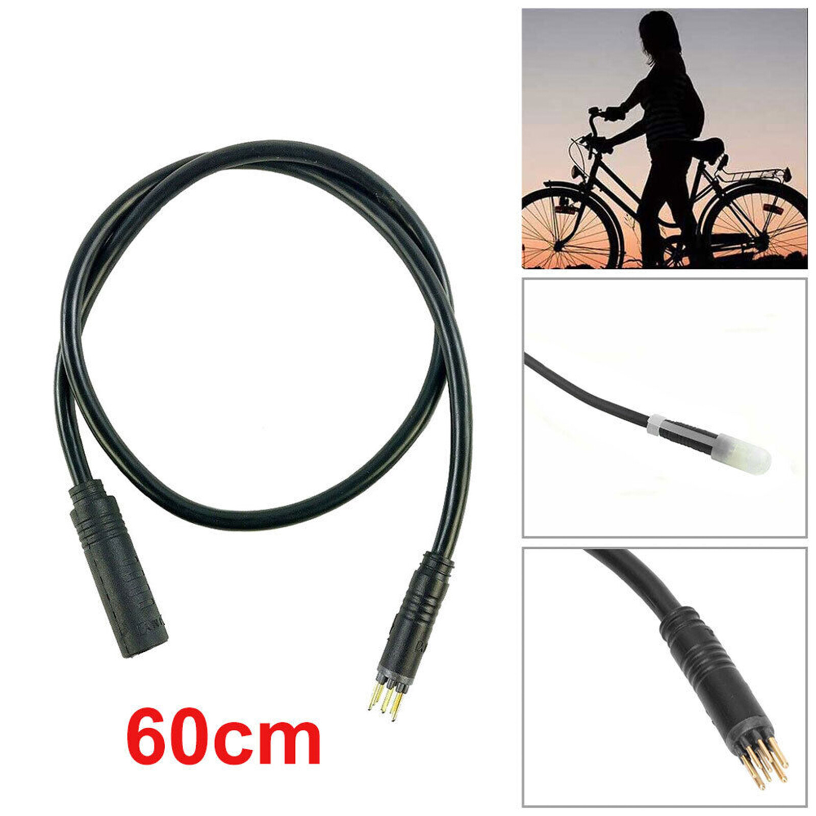 9 Pin Ebike Motor Extension Cable Waterproof Extension Cable For Electric Bikes