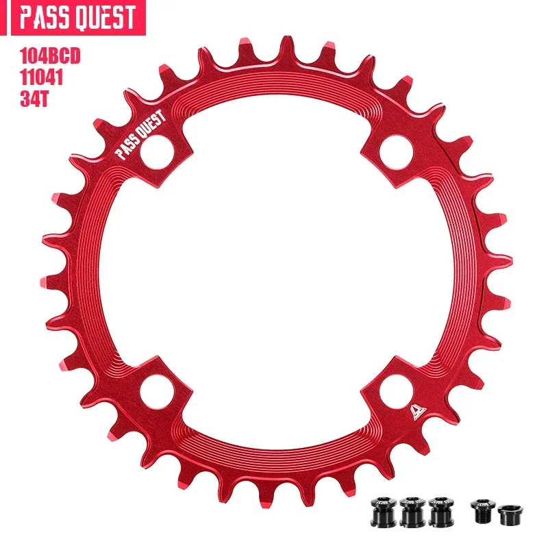 MTB Bicycle Round 104BCD Chainring 32T/34T/36T/38T/40T/42T/44T/46T/48T Plate