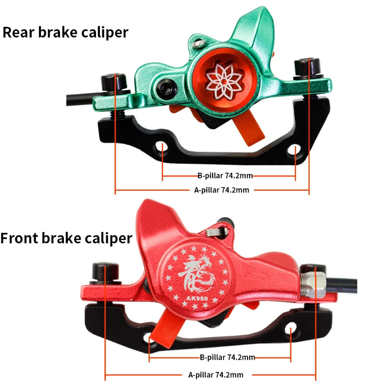MTB Bike Hydraulic Disc Brake Front/Rear 800mm/1400mm Oil Brake Bike Accessories