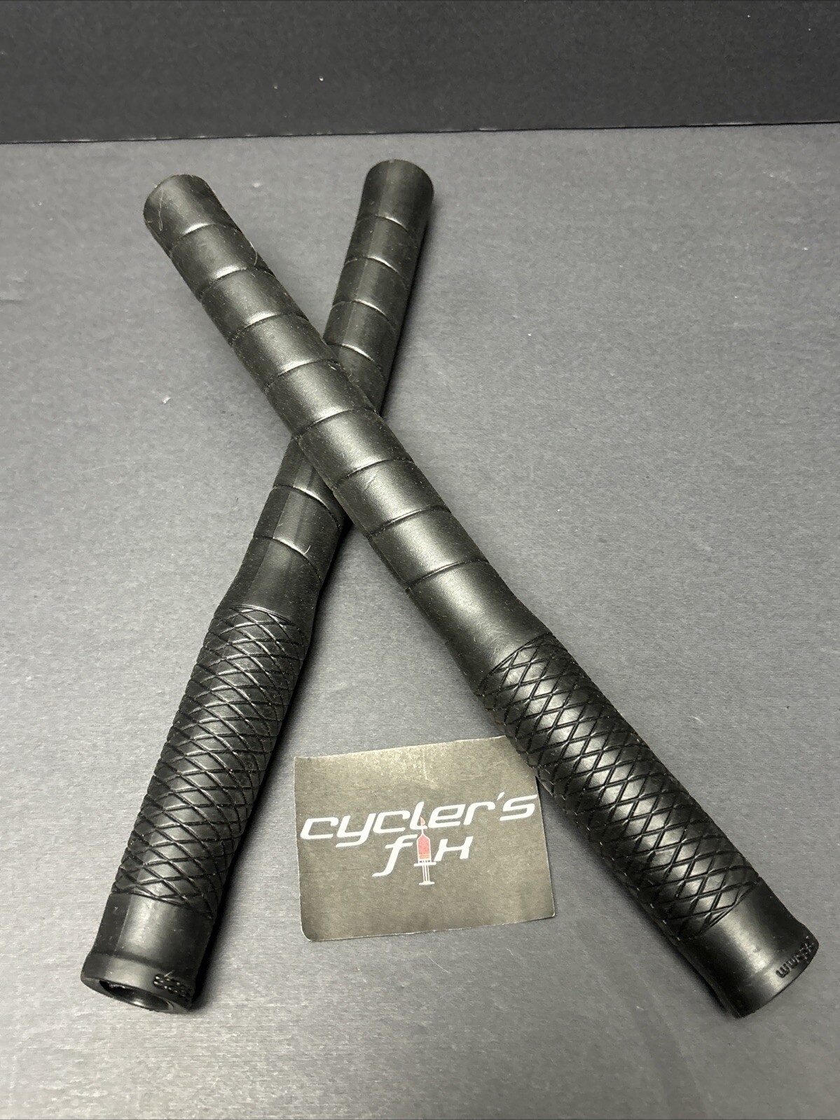 Black 270mm Long Bull Horn Bicycle Grips BMX Road Bike Drop Bar Nitto Origin8
