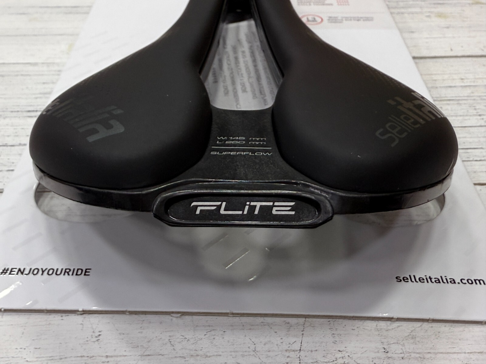 Selle Italia Flite Boost TM Superflow Manganese Rail Saddle Black L3(145x250mm)