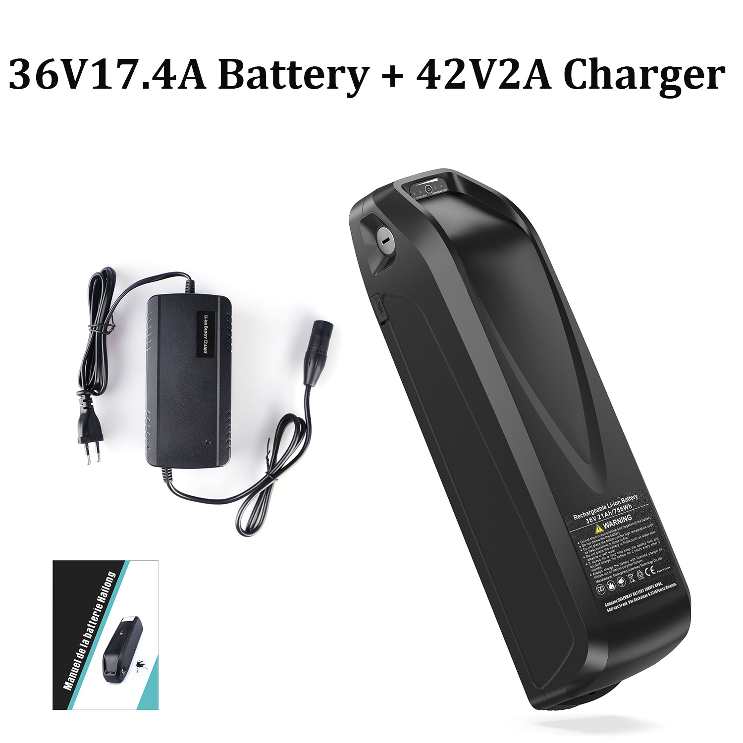 52V 48V 36V 17.5Ah 20Ah Electric Bicycle Ebike Lithium Battery BMS Rechargeable