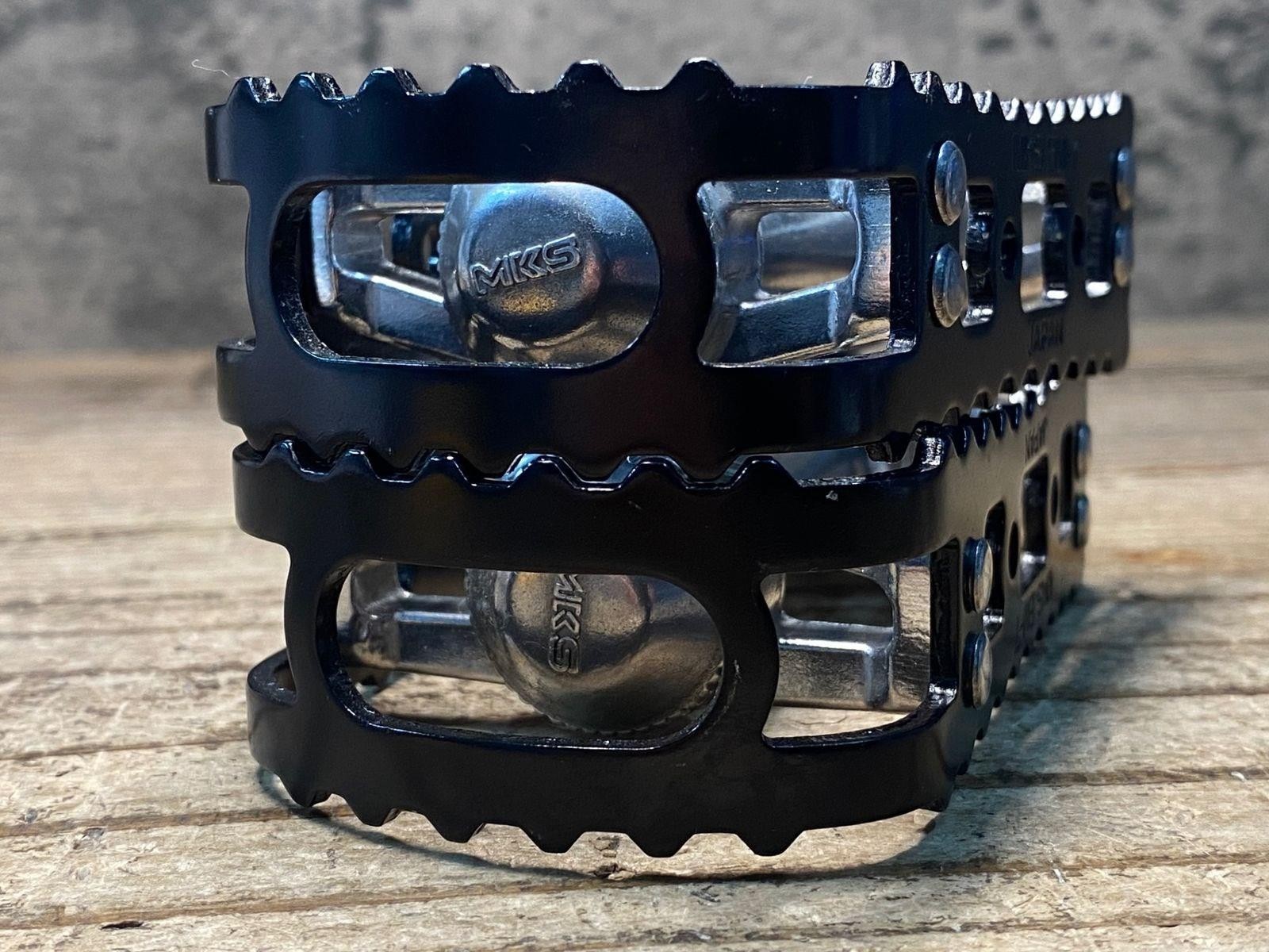 MKS BM-7 BMX Black Cage Flat Pedal Used