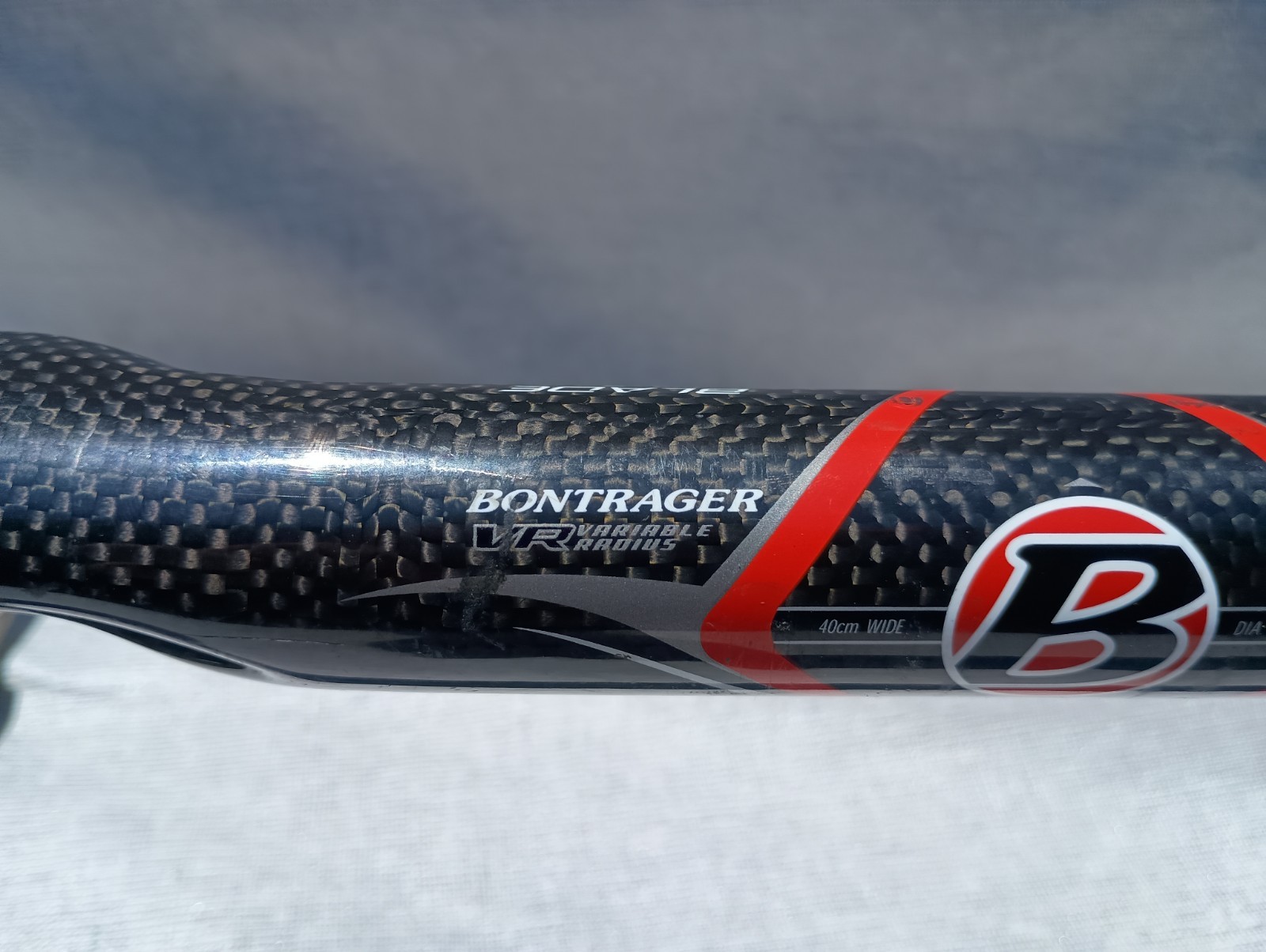 Bontrager Blade Race X Lite Carbon Drop Bar Handlebar 40cm, 31.8mm Black Red