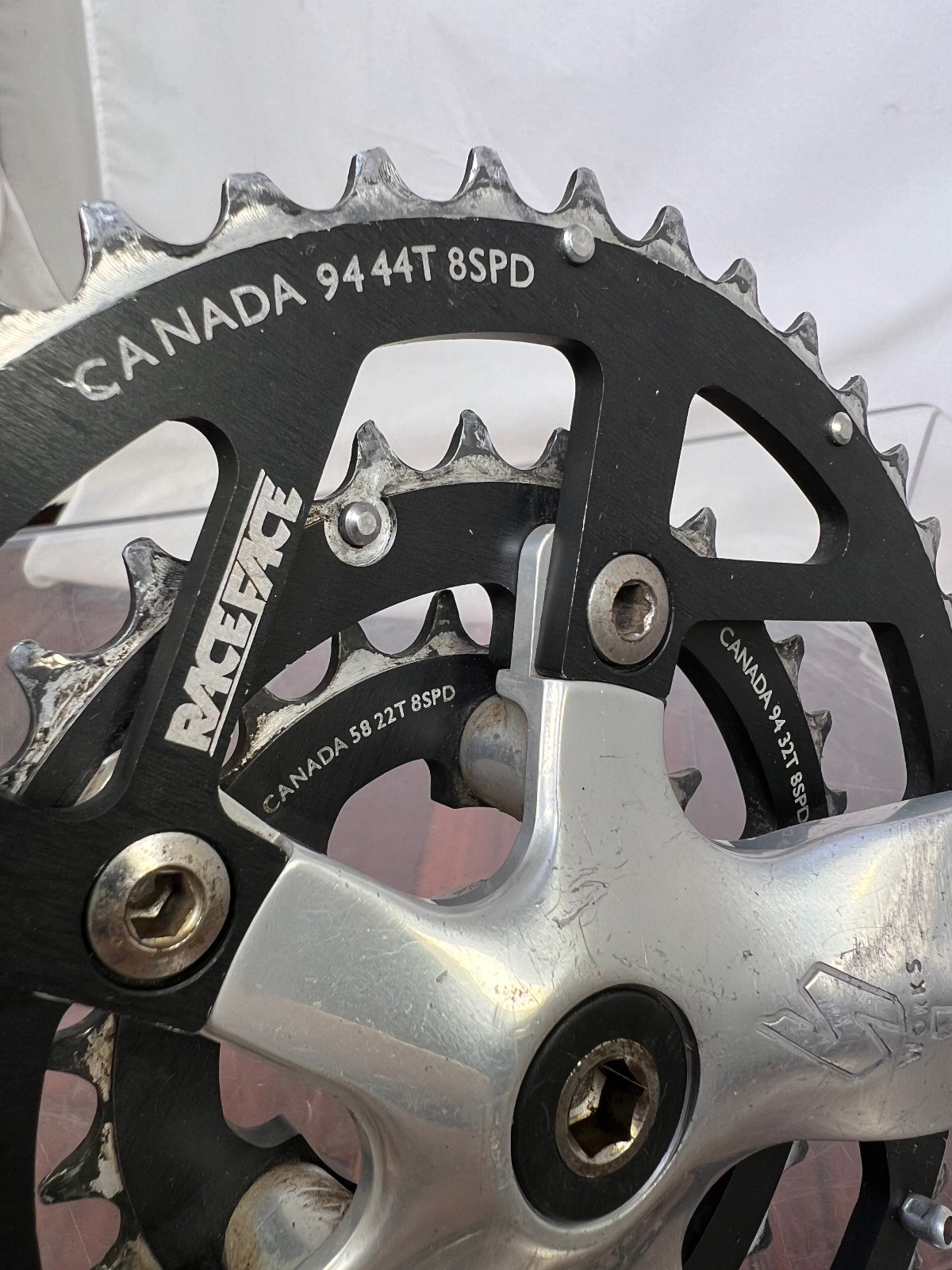 Vintage Specialized Strongarm S-Works 175mm Crankset Race Face Triple Square
