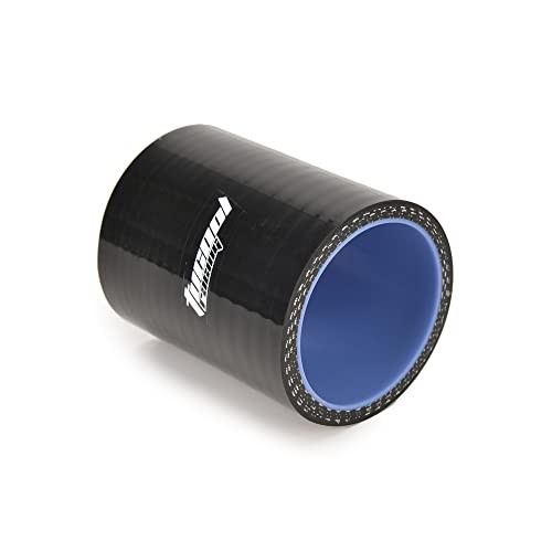 4-Ply Reinforced High Performance 1.75″ ID Straight Coupler Silicone 45mm Black