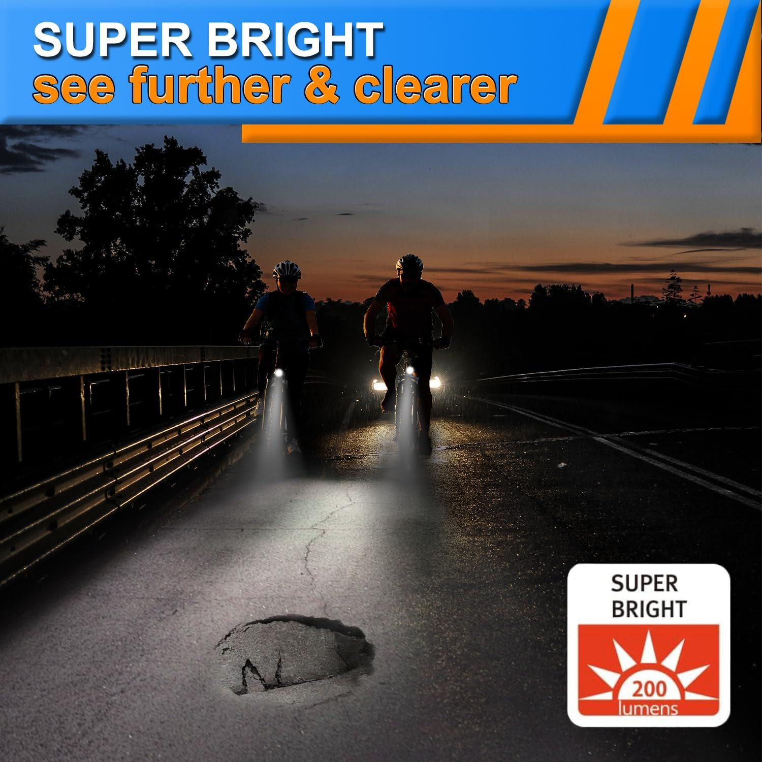 Ebike Headlight 48V 36V 12V-60V Compatible 2 Pin Waterproof Connector Electric