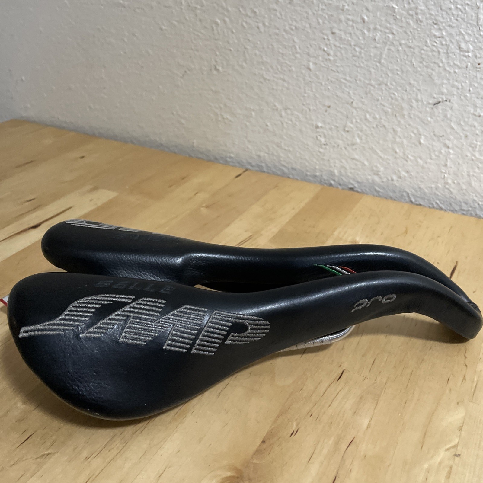 Selle SMP Pro Black Saddle Excellent Condition Made in Italy 150 x 280mm