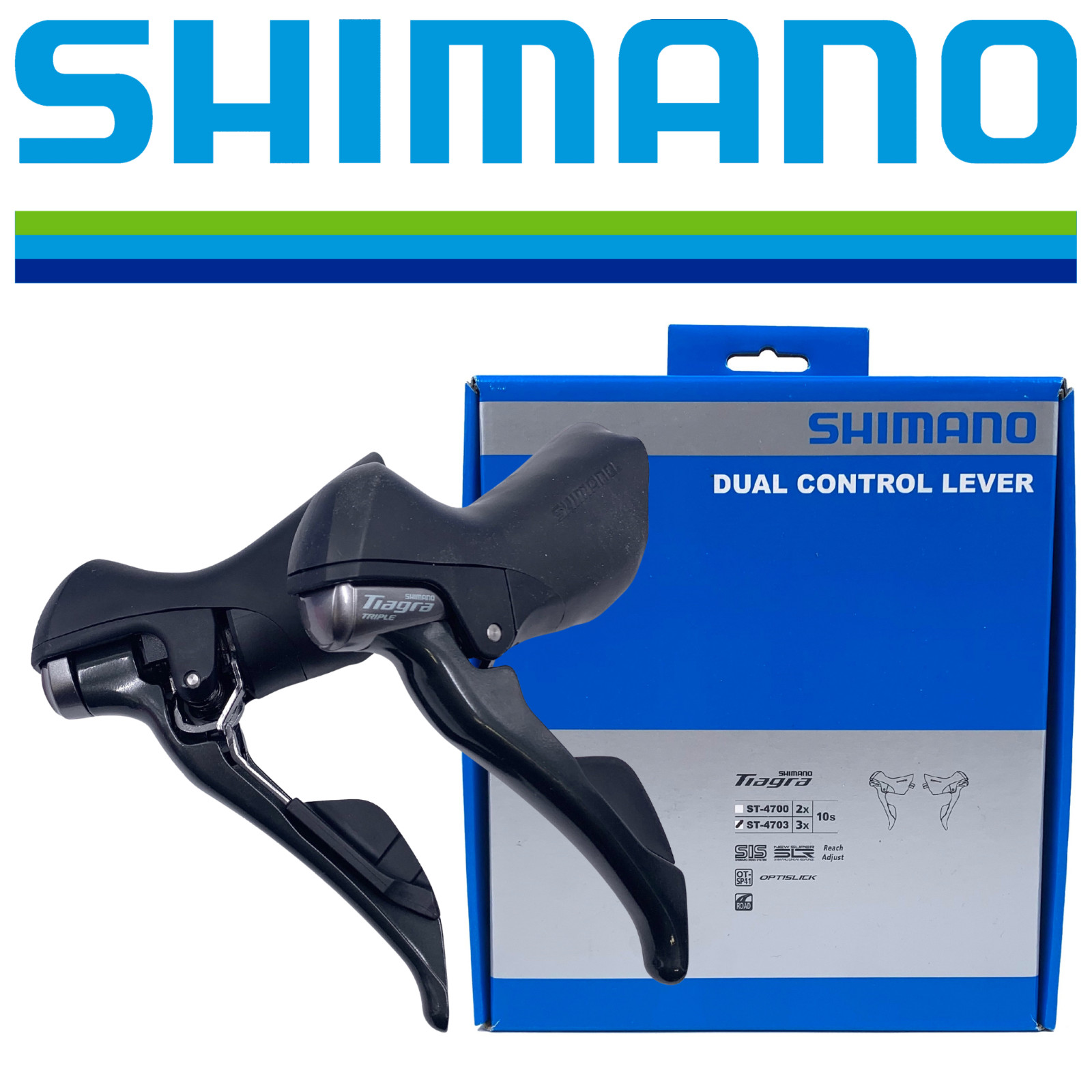 Shimano Tiagra ST-4703 3×10-Speed Shift/Brake Lever Set