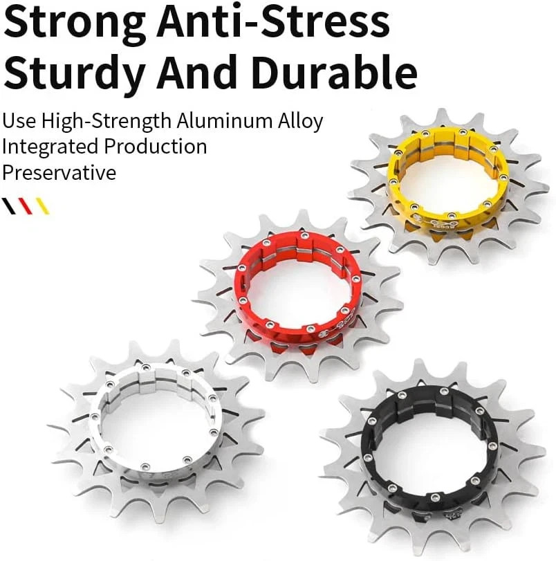 Single Speed Conversion Kit 14T Cassette Spacer Set Bike Parts