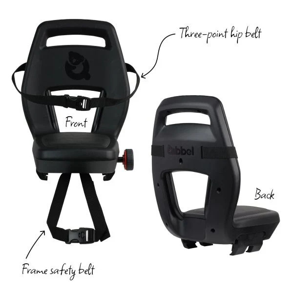 Qibbel Rear Seat Junior Black Without Footrests q380