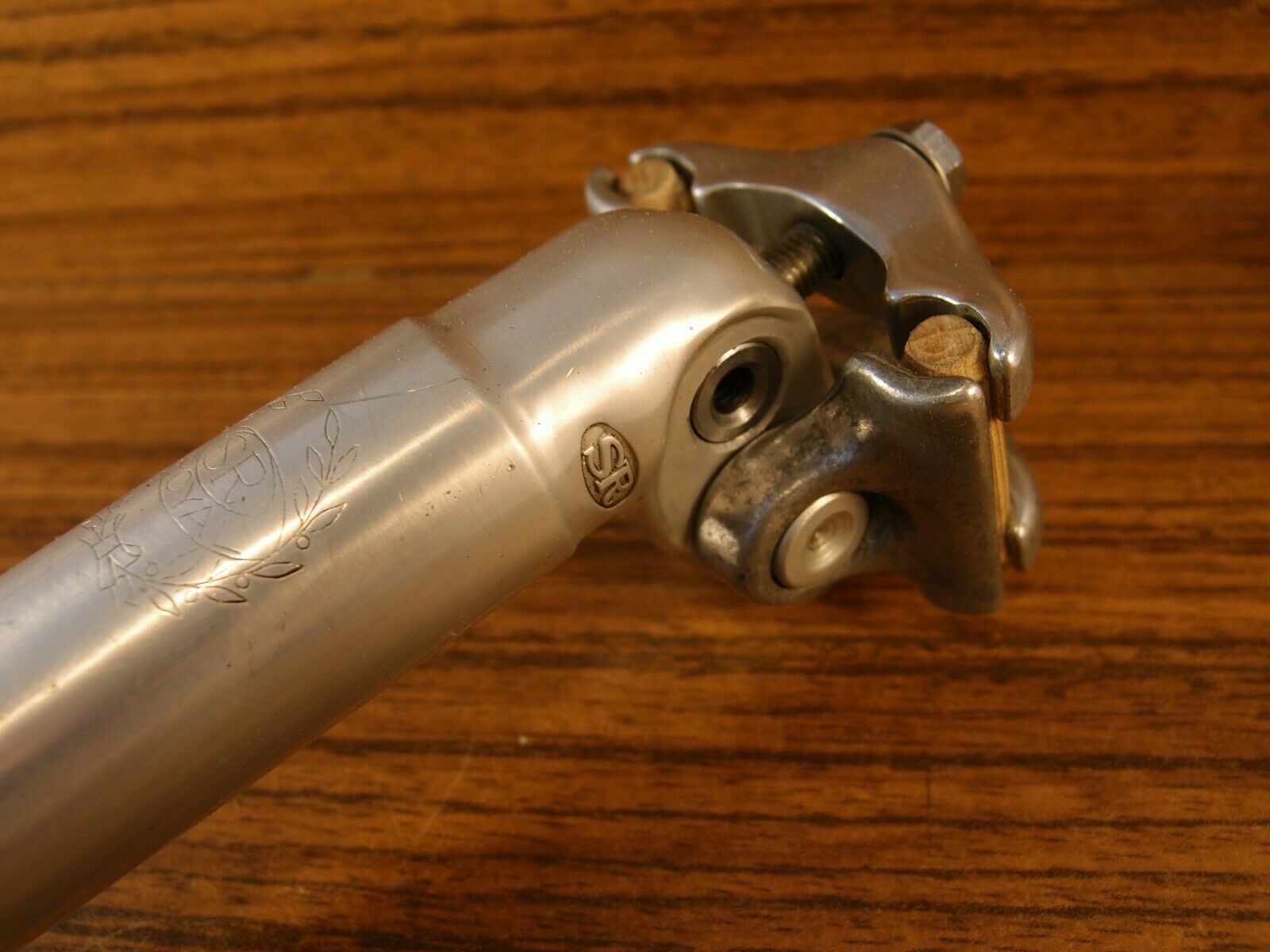 1977 road bike plain seatpost SR Royal 27 mm VIA Japan