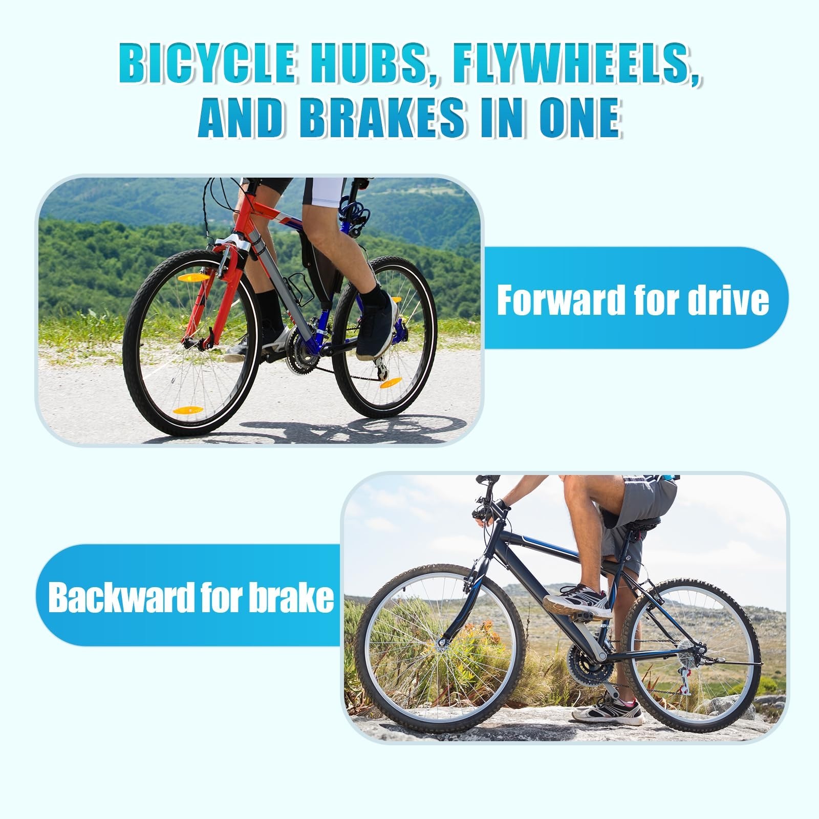 36 Hole Bicycle Coaster Brake Hub – Easy Install Rear Hub for Fixed Gear & MTB