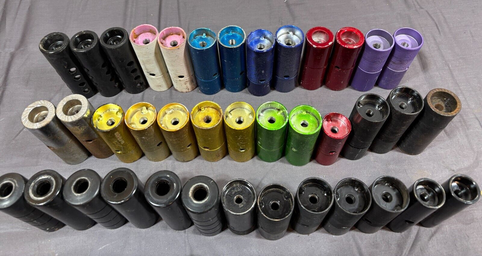 (53) Huge Mixed Lot Mid-School Freestyle Steel BMX Foot Pegs Fast Shipping
