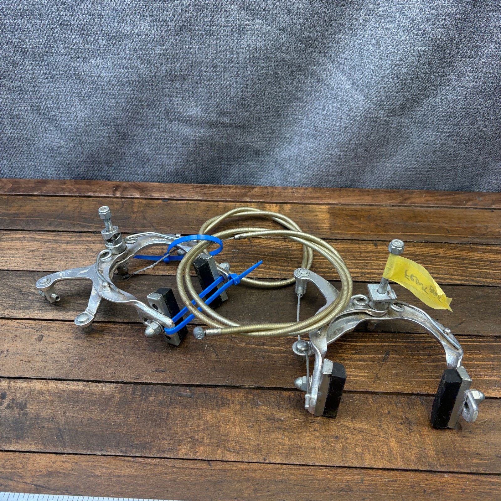 Vintage MX BMX Caliper Brake Set 1000 1000A Silver Old School Front Rear 80s