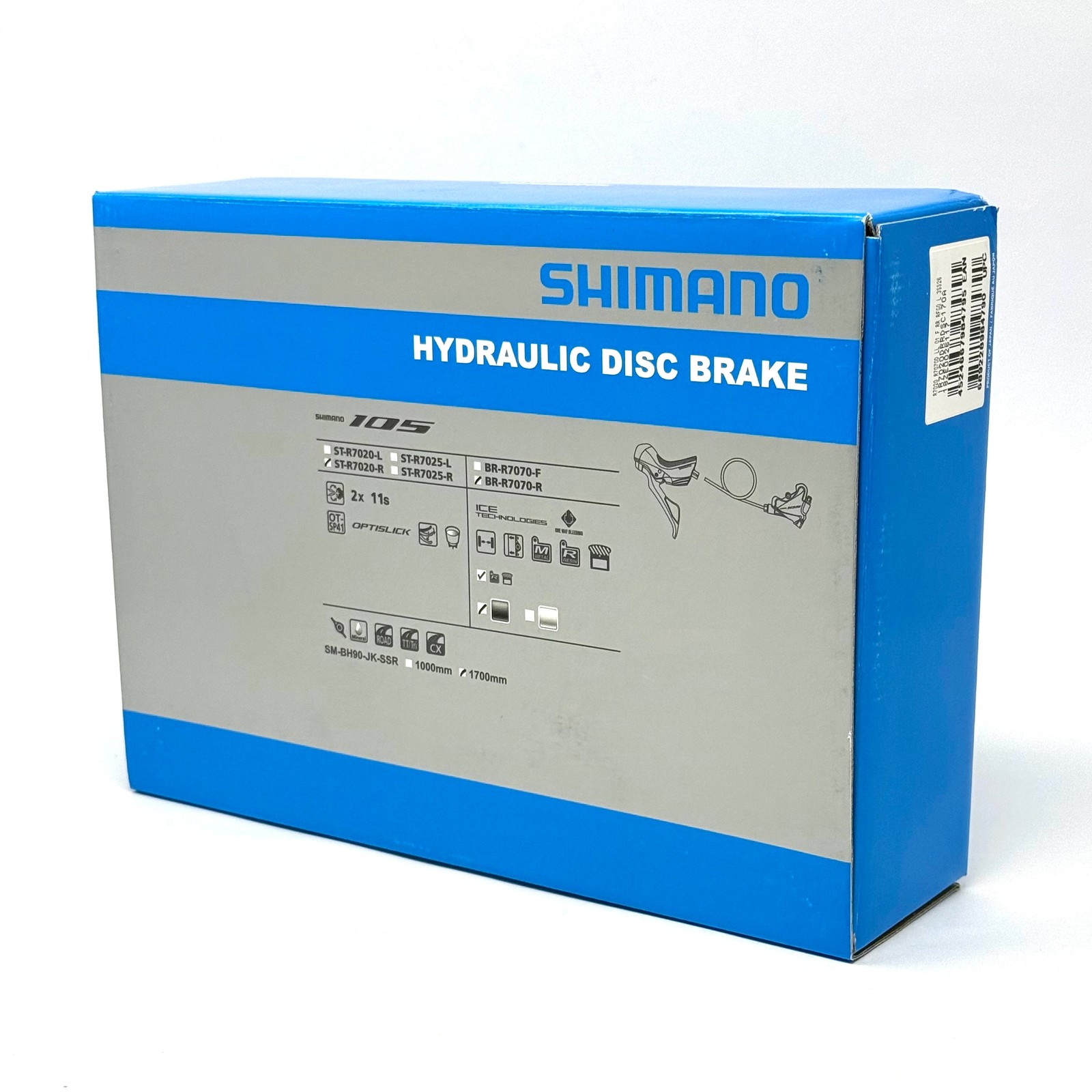 Shimano 105 ST-R7020 BR-R7070 Right Rear Hydraulic Disc Brake Shift Lever 1700mm
