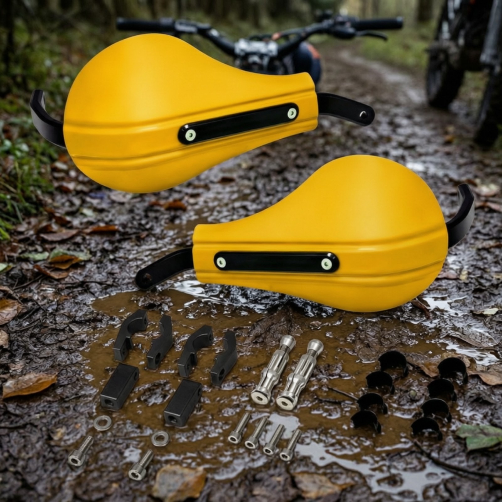 Motorcycle Handlebar Guard with Mounting Bracket Universal Fit Motorcycle