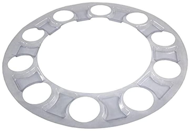 ABS Chrome Plastic Front Axle Cover Kits with 33mm Thread-on Nut Covers Spiked