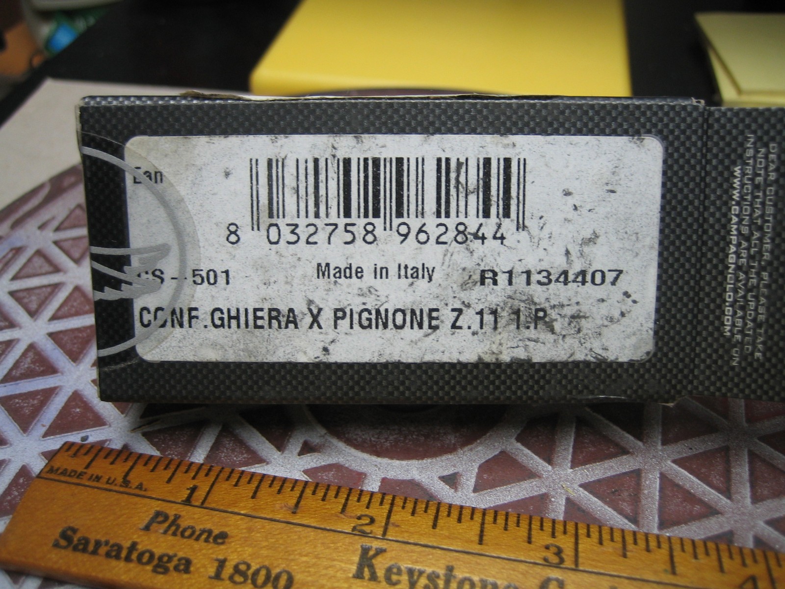 NOS Campagnolo CS-501 Cassette Lockring For 11 Tooth Cog NEW R1134407